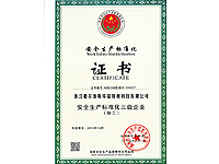 Safety production standardization certificate