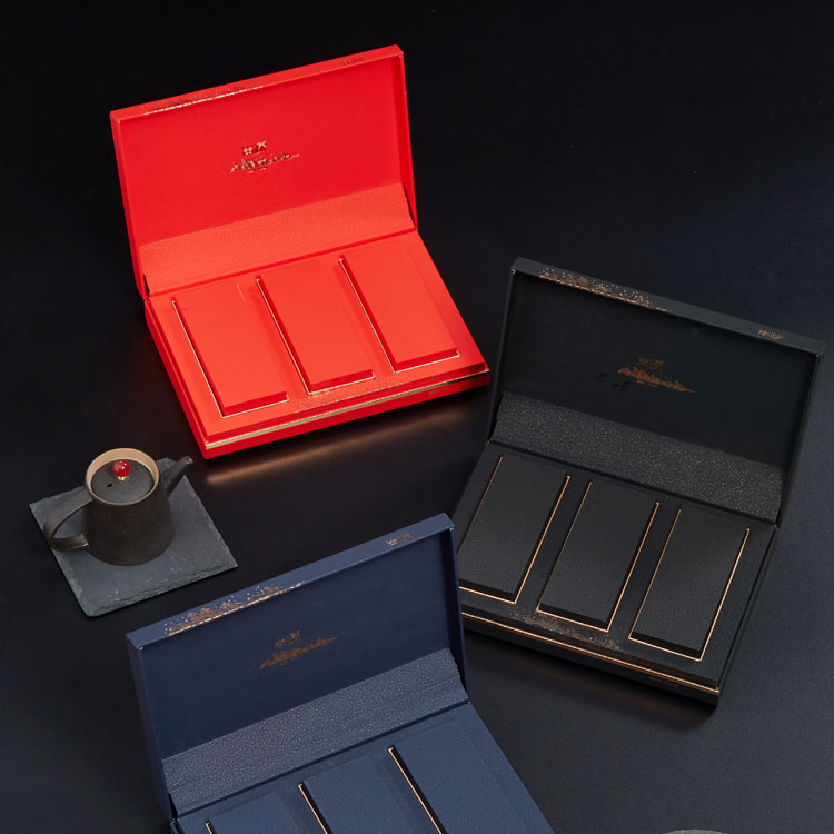 武夷山大红包红茶铁观音正山小种金骏眉定制礼盒三盒装多颜色可选